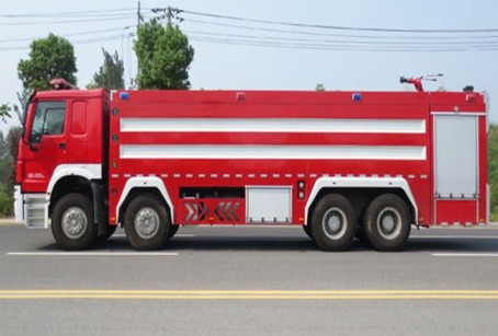 國六24噸重汽豪沃前四后八水罐消防車圖片 國六24噸重汽豪沃前四后八水罐消防車圖片