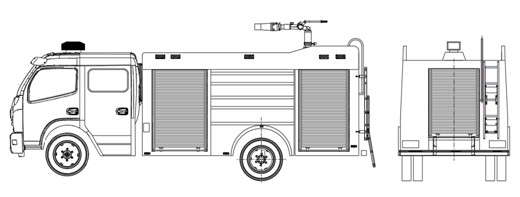 消防車上裝結(jié)構(gòu)圖 消防車上裝結(jié)構(gòu)圖