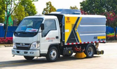 國六福田小卡之星2洗掃車_凱力風牌KLF5040TXSB6型洗掃車