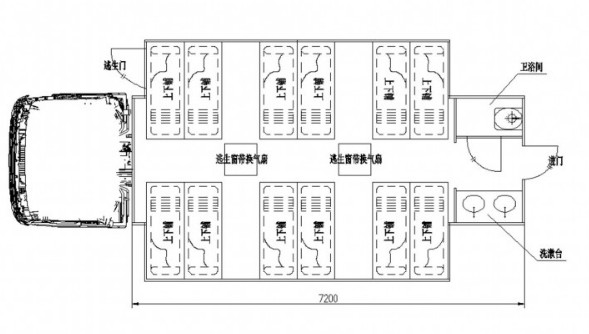 重汽豪沃24人宿營(yíng)車結(jié)構(gòu)圖 重汽豪沃24人宿營(yíng)車結(jié)構(gòu)圖
