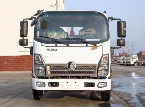 重汽王牌藍牌勾臂垃圾車