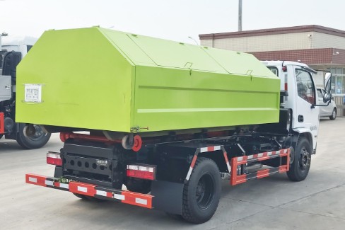 12噸南駿藍(lán)牌勾臂垃圾車