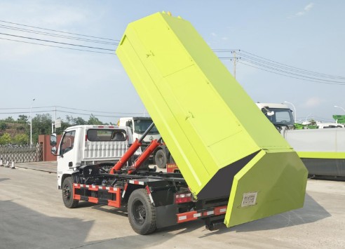 12噸南駿藍(lán)牌勾臂垃圾車