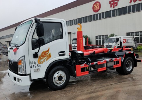 重汽豪曼藍牌12噸地庫勾臂垃圾車